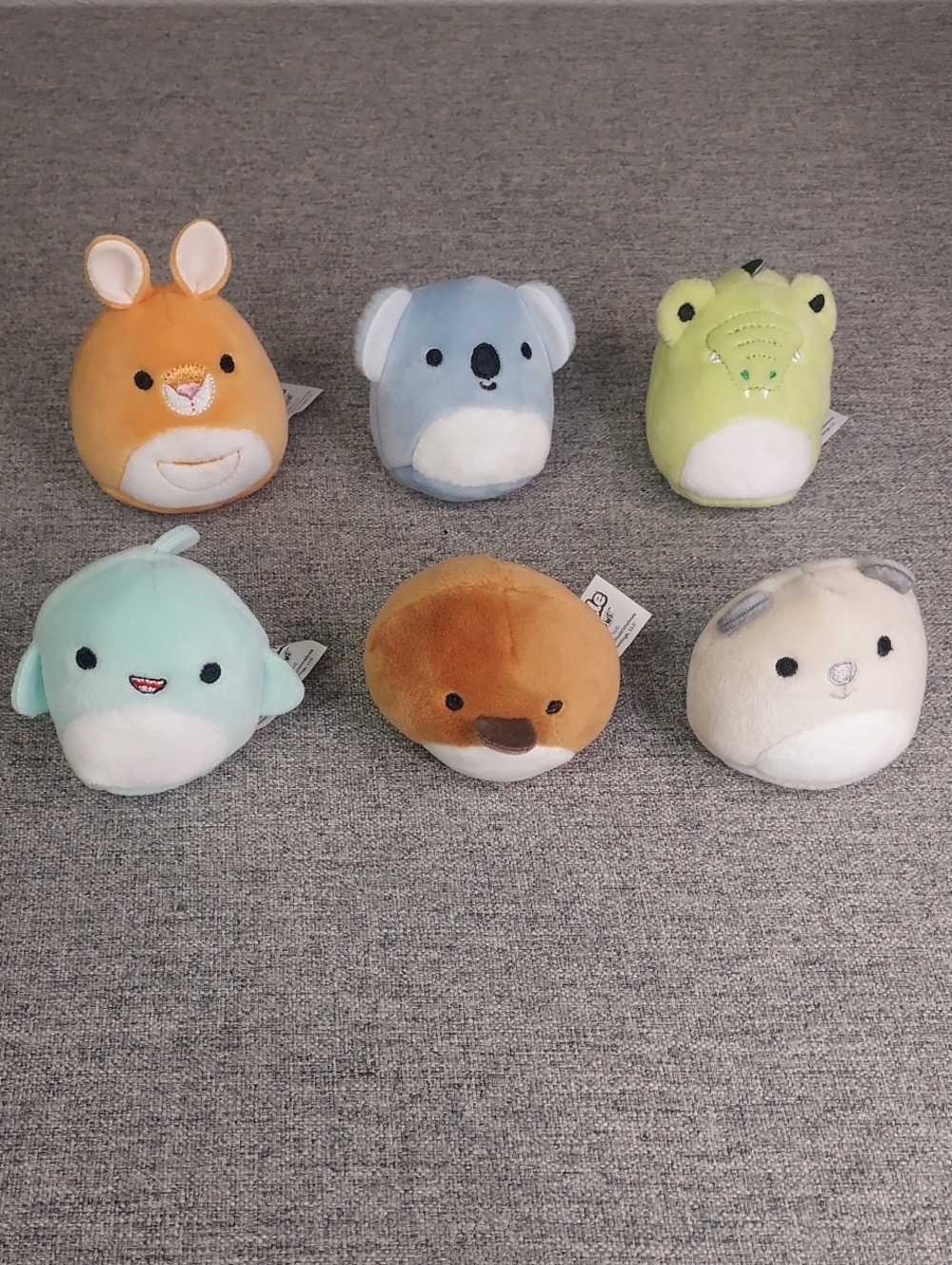 2022 Squishville Down Under Squad Micro 2-Inch Plush Animal Toys Set of 6